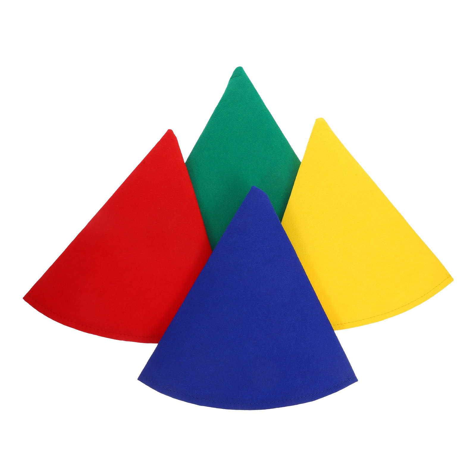 Party Hat Cone - 4個セット フェルト製コーン型ノーム帽子 柔らかく快適なフィット感 ハロウィン、クリスマス、誕生日パーティー、コスプレに最適なドワーフ帽子コスチューム用品