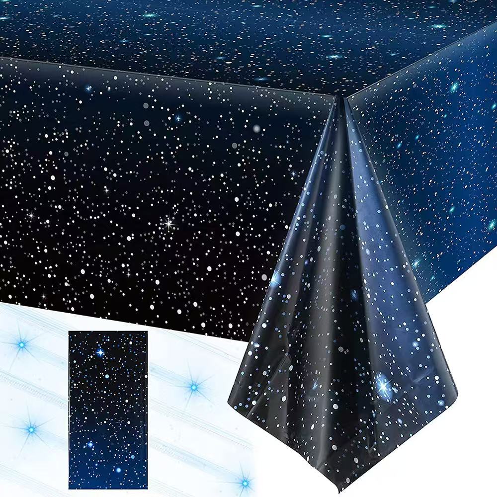使い捨て星空テーマテーブルクロス大人子供誕生日パーティー装飾 - Table Cloth Disposable のレビューと価格