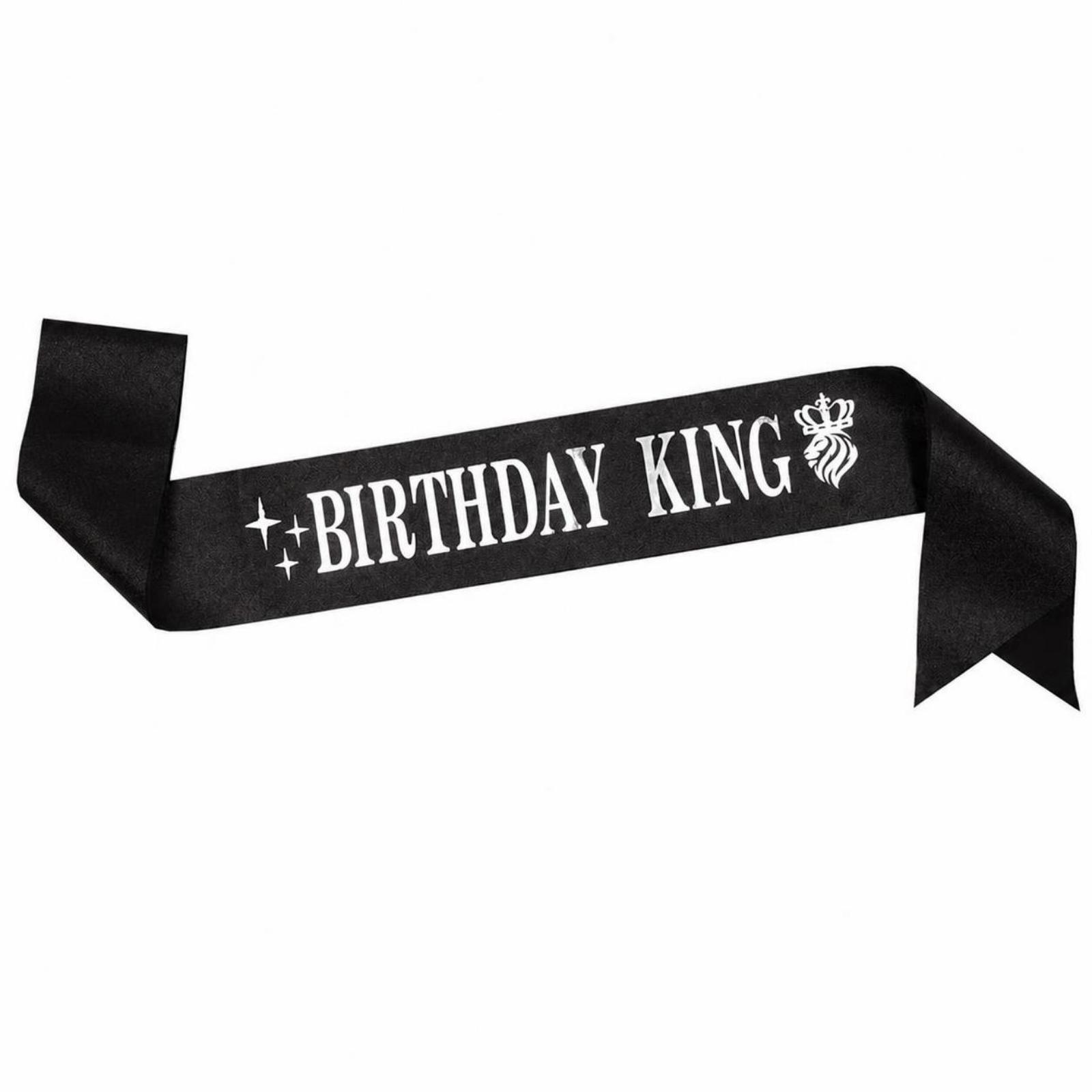 グリッターパーティークラウン 誕生日キングサッシュアクセサリ - Birthday Sash Glitter のレビューと価格