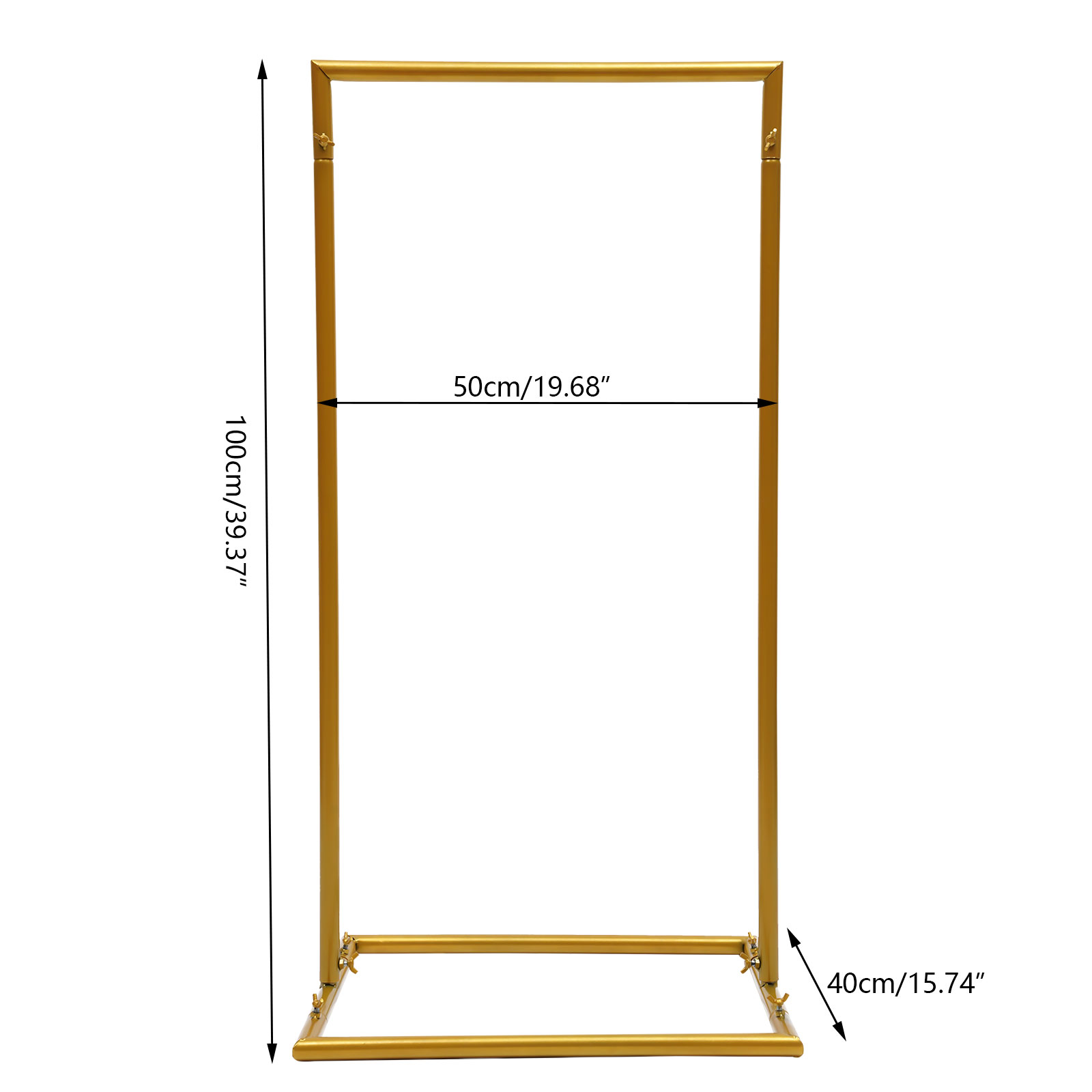 1×0.5mのウェディングアーチ、ウェディングスタンド。金色 - Photo Booth Frame のレビューと価格