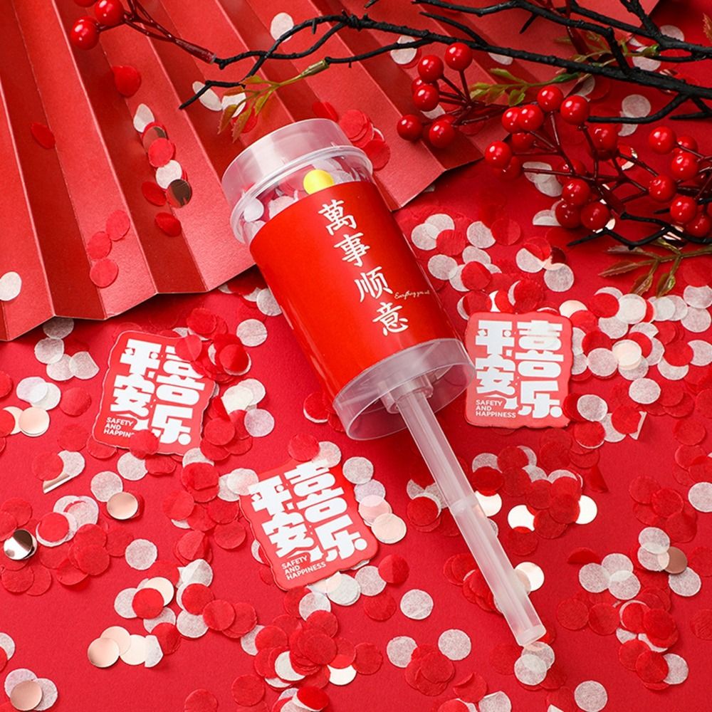 手持ち式記念日ブライダルシャワーカラフル紙吹雪ポッパーチュー - Confetti Cannon Tube のレビューと価格