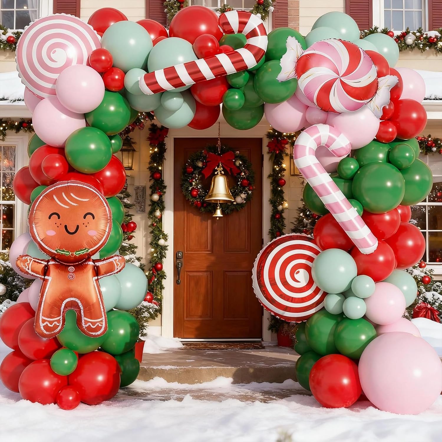 クリスマスバルーンガーランドアーチキット、115個入り ピン - Balloon Arch Kit のレビューと価格
