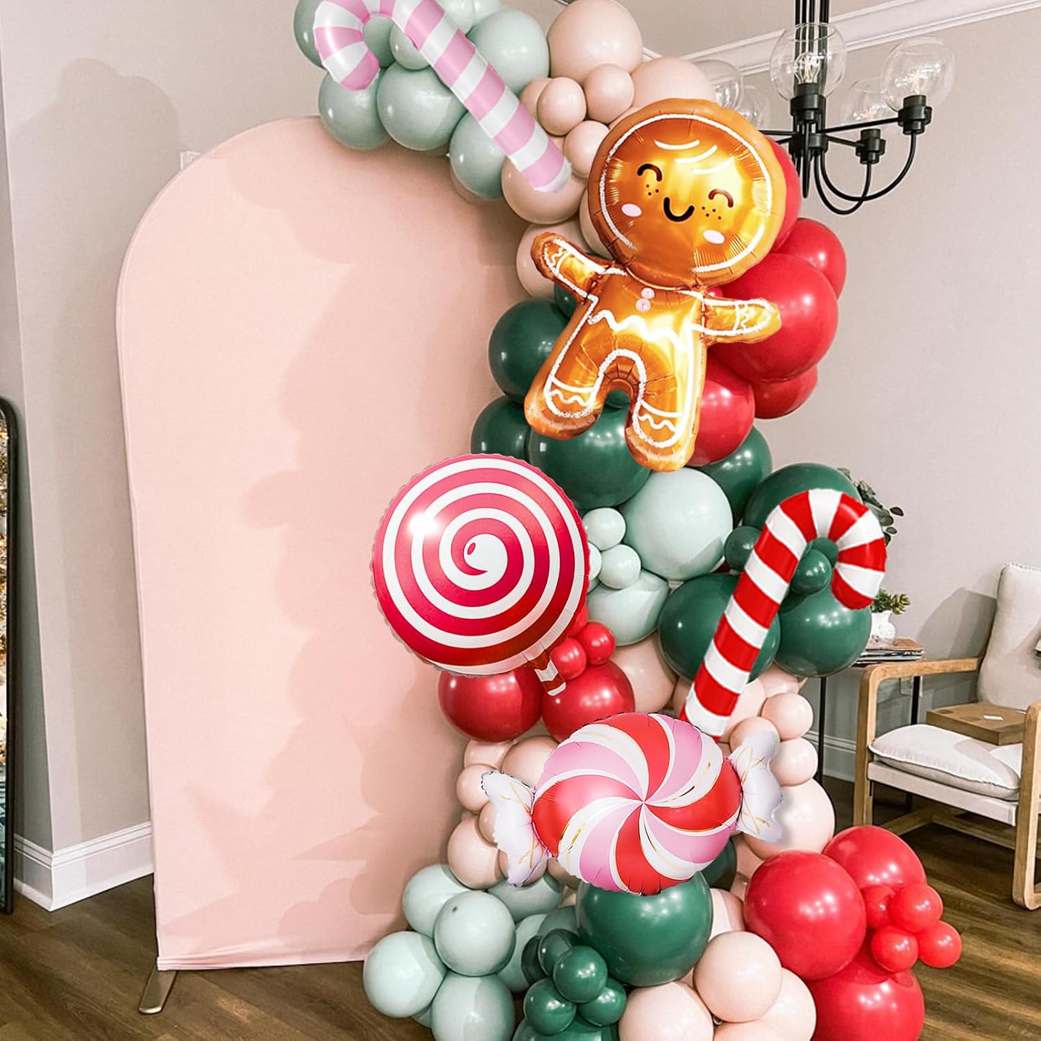 クリスマスバルーンガーランドアーチキット、115個入り ピン - Balloon Arch Kit のレビューと価格